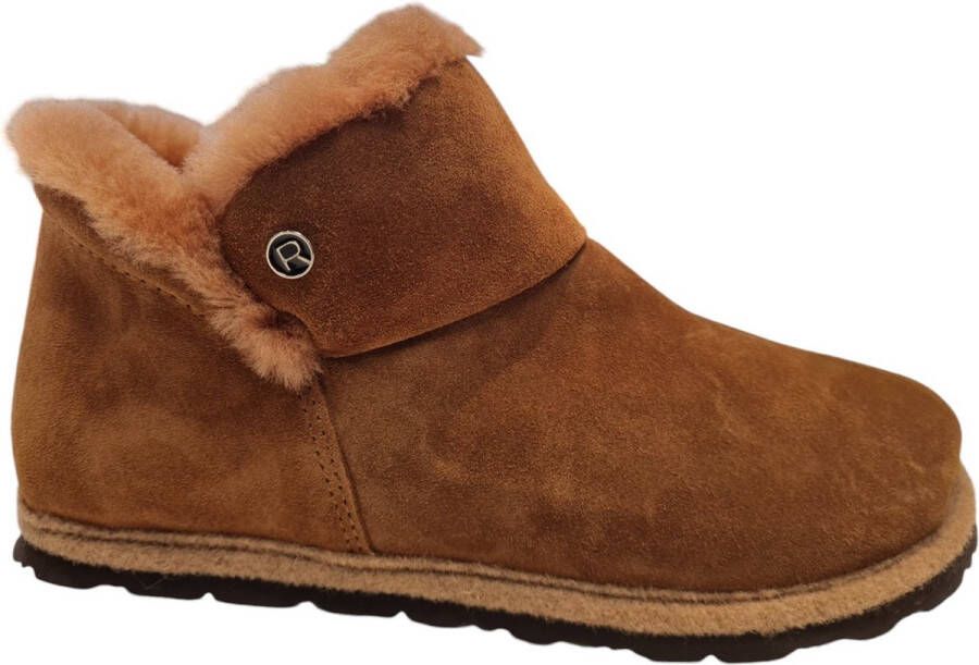 Rohde Dames Pantoffel Gevoerd 7076-76 Cognac