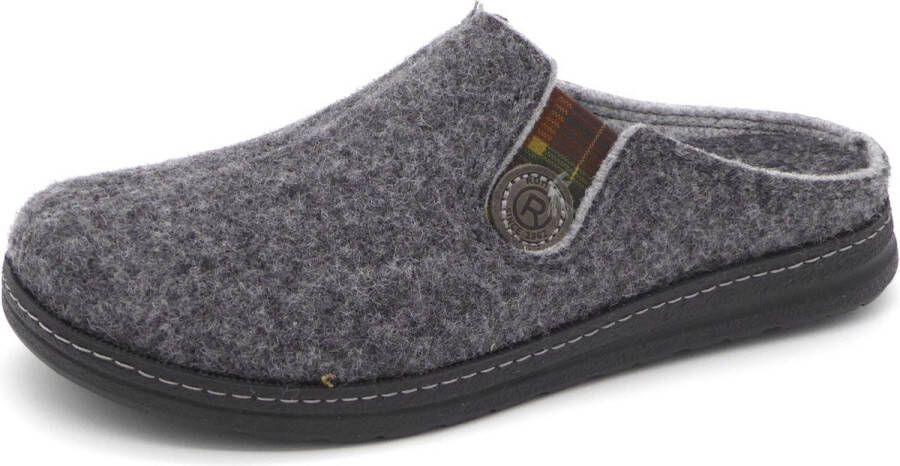 Rohde Pantoffels ASIAGO huisschoen klomp slippers met zijlijk stretch met label