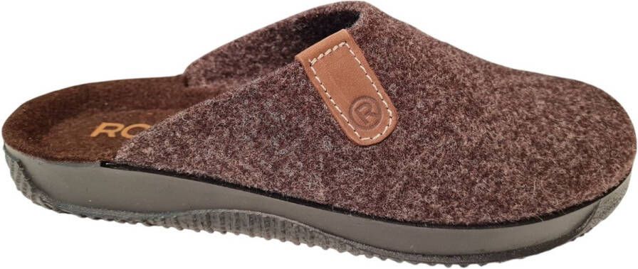 Rohde Pantoffels SOLTAU-H huisschoen slippers klomp met zijlabel