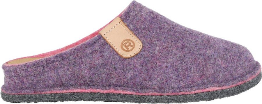 Rohde Paarse huisslippers Lucca-D stijl Purple Dames