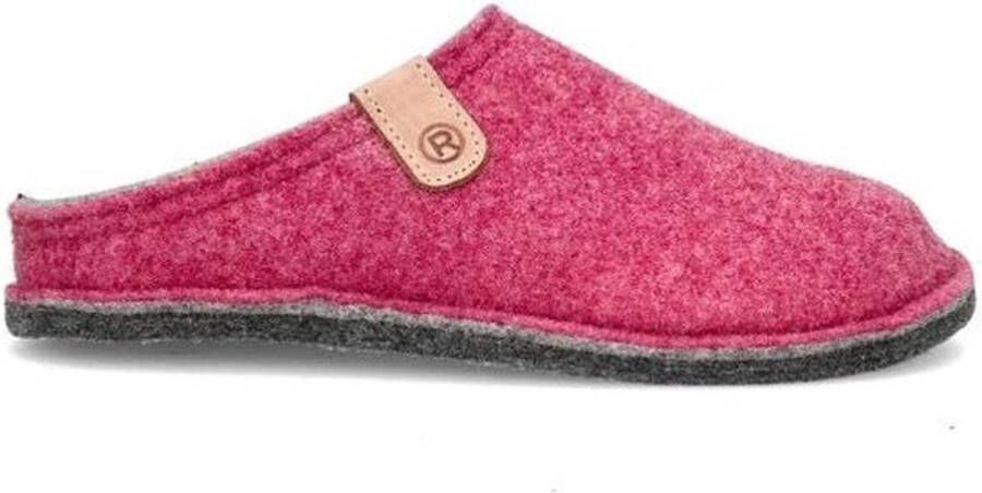 Rohde Roze vilt thuisslippers voor vrouwen Pink Dames