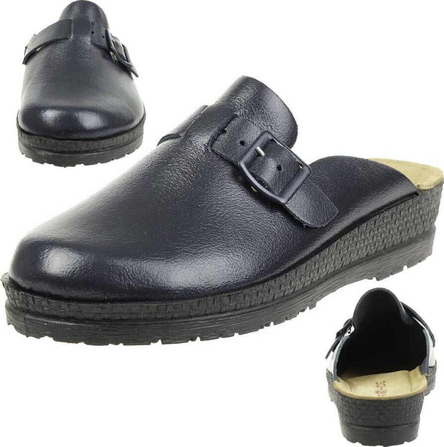 Rohde Neustadt d Clogs damespantoffels schoenen 1447 blauw