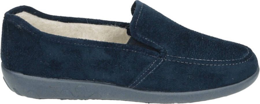 Rohde Elegante blauwe pantoffel met witte voering Blue Dames