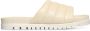 Rohde Leren Comfort Slide Sandaal Beige Dames - Thumbnail 1