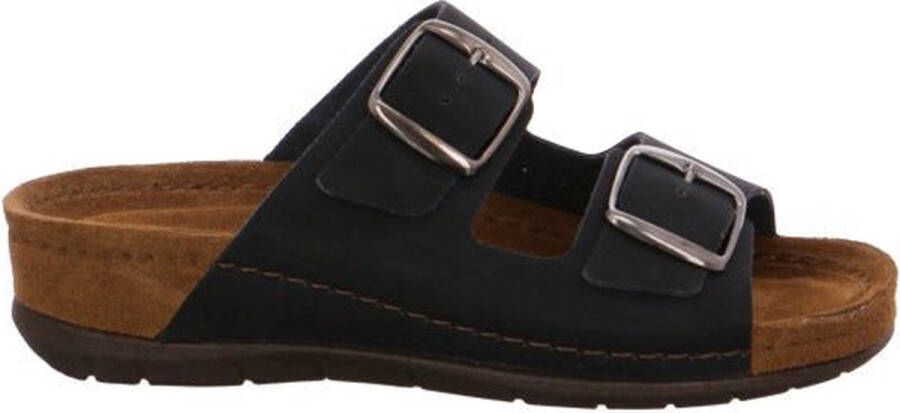 Rohde Zwarte Nubuck Dames Sandaal Black Dames