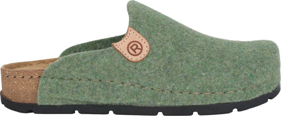 Rohde Groene huisslipper met antislipzool Green Dames