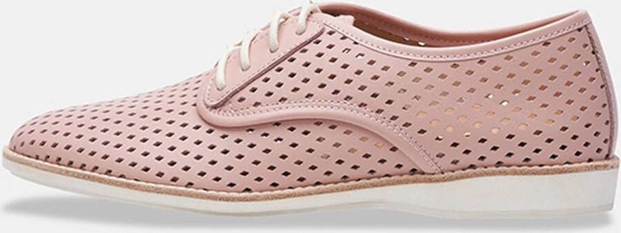 Rollie Dames Veterschoen Derby Punch Chalk Pink