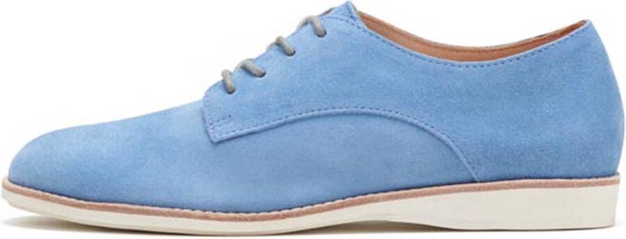 Rollie Dames Veterschoen Derby Super Soft Denim Blue