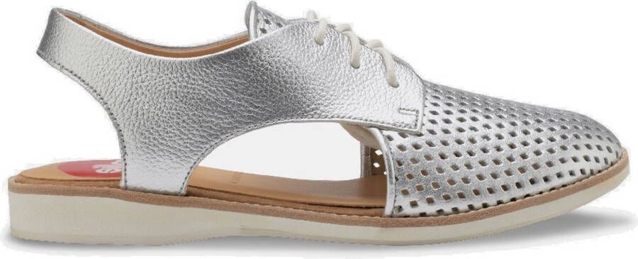 Rollie | Dames | Veterschoen | Slingback Punch Silver