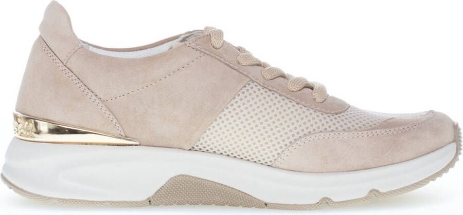 Gabor Textiel sable sneakers met wiebelende zool Beige Dames