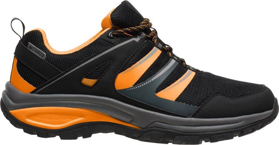 Roly Zwart met Fluor Oranje tracking sportschoen waterproof Marc