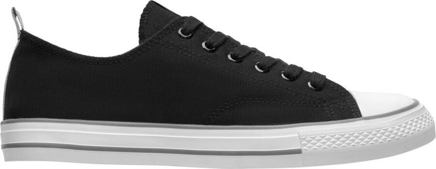 Roly Zwarte canvas sneaker met model Byles