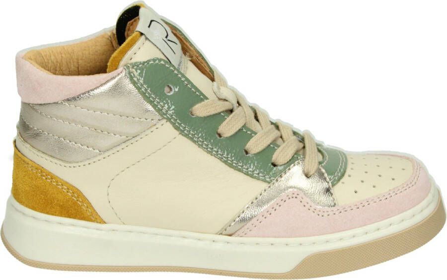 Romagnoli 5363R163 MeisjesHalf-hoogKindersneakers Wit beige