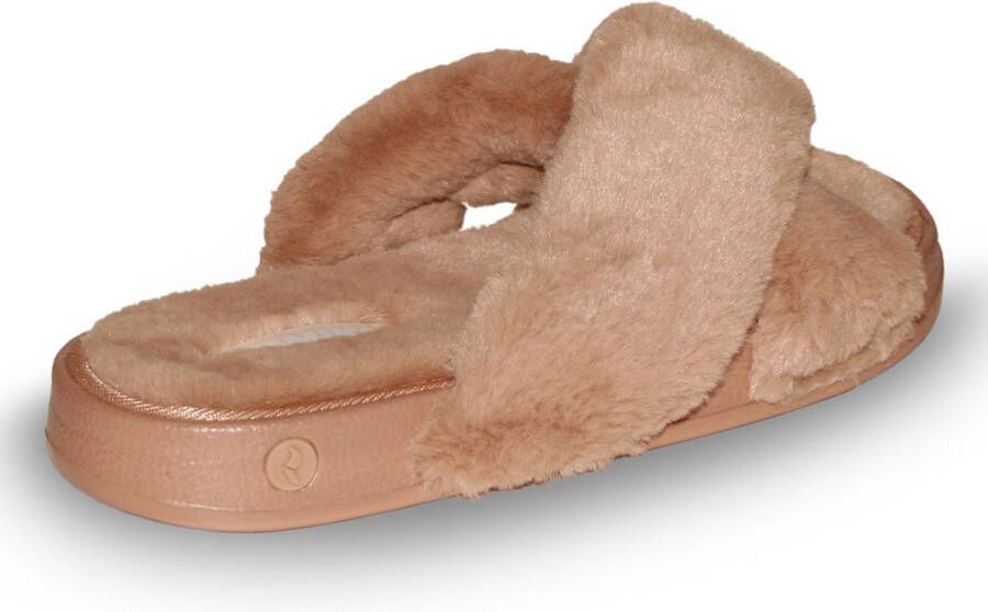 Romika Fake Fur Crossstrap Slide Women BEIGE