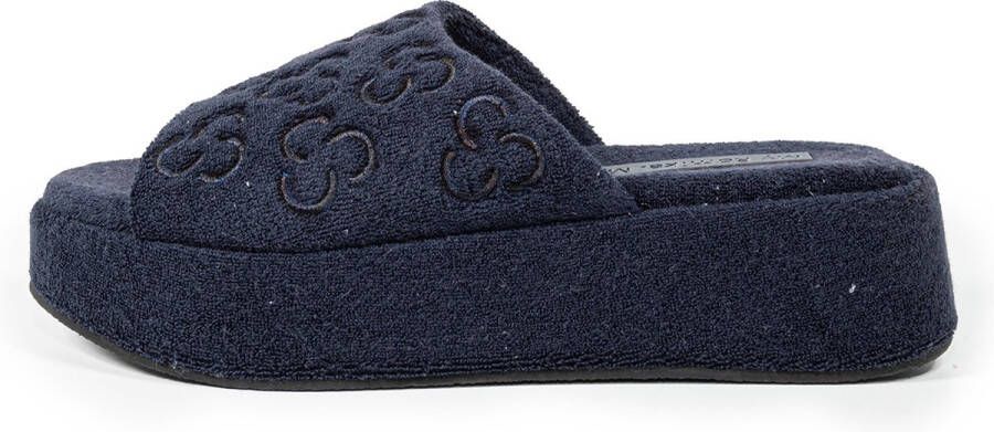 Romika Terry Plateau Slide Women BLAUW