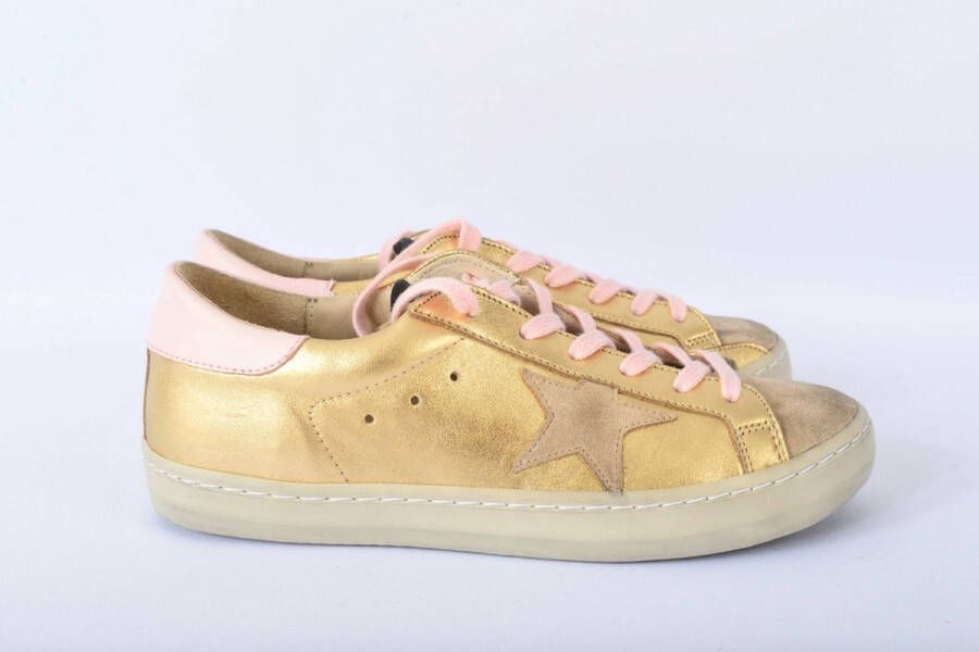 Rossati Model 2038 Dames Sneakers Goud Ster