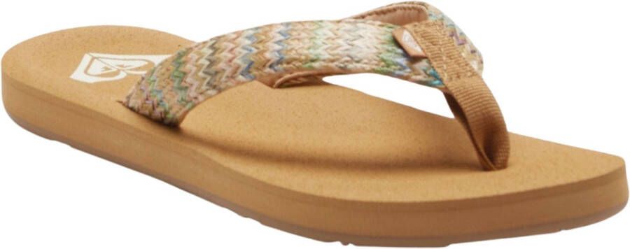 Roxy Women's Porto Raffia II Sandalen beige