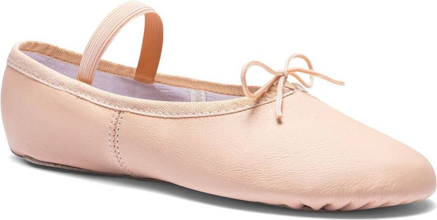 Rumpf 1001 Balletschoenen Dames Roze Leer Professionele Balletschoen Hele Zool