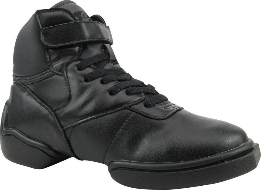 Rumpf 1500 High Top Sneaker Leather upper black Jazz Street Hip Hop Zwart