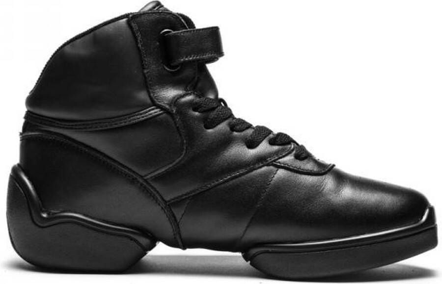 Rumpf 1500 High Top Sneaker Leather upper black Jazz Street Hip Hop Zwart