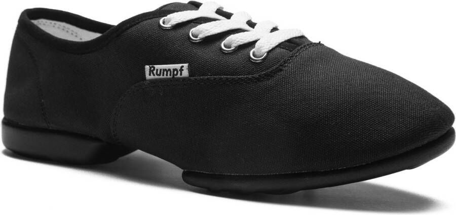 Rumpf Bee 1515 Danssneakers Dames Vegan Splitzool met Spinpoints Jazz Sneaker Lindy Hop Swing Dans Sport Gymschoenen Zwart