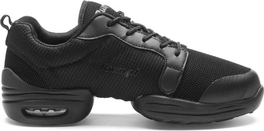 Rumpf Dansschoenen Pebble 1516 Unisex Jazz Hiphop Zumba Schoenen Dames Trainingsschoenen Salsa Danssneaker Ademend Zwart