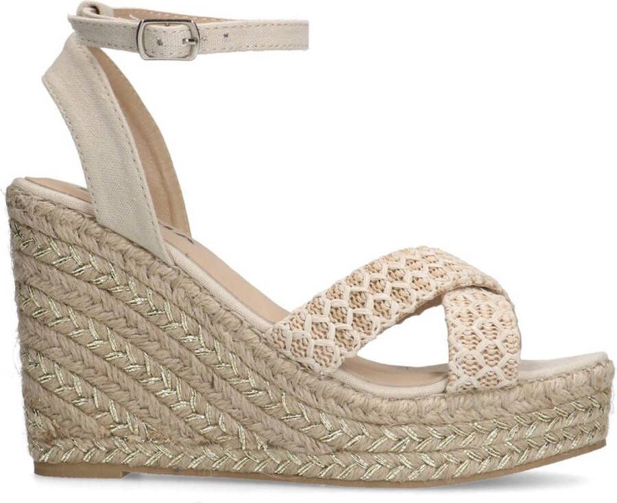 Sacha Dames Beige sleehak sandalen