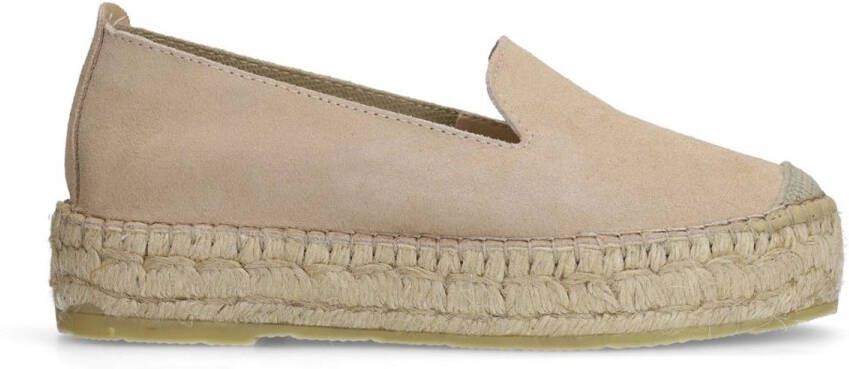 Sacha Dames Beige suède espadrilles