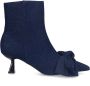 Sacha Dames Blauwe denim enkellaarsjes met hak - Thumbnail 2