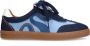 Sacha Dames Blauwe suède sneakers met denim details - Thumbnail 1