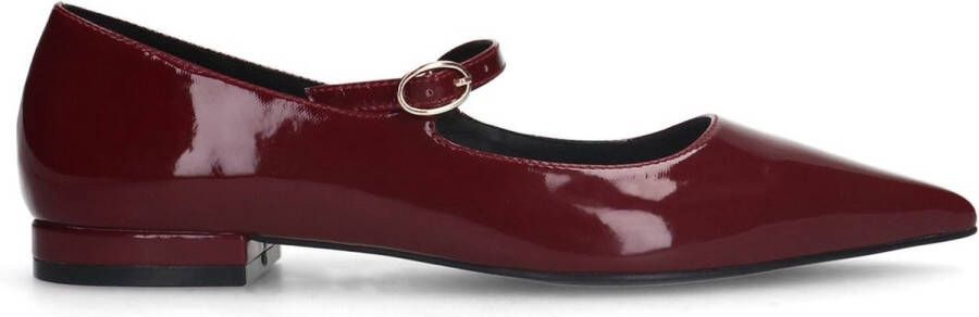 Sacha Dames Bordeaux rode lak ballerina's