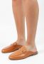 Sacha Dames Bruine leren slip on loafers - Thumbnail 2