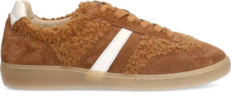 Sacha Dames Bruine suède teddy sneakers