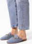 Sacha Dames Denim muiltjes met goudkleurige chain - Thumbnail 6