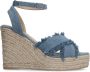 Sacha Dames Denim sleehak sandalen - Thumbnail 2