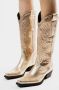 Sacha Dames Goudkleurige metallic cowboylaarzen - Thumbnail 2