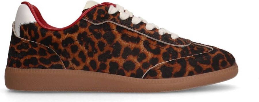 Sacha Dames Leopard leren sneakers