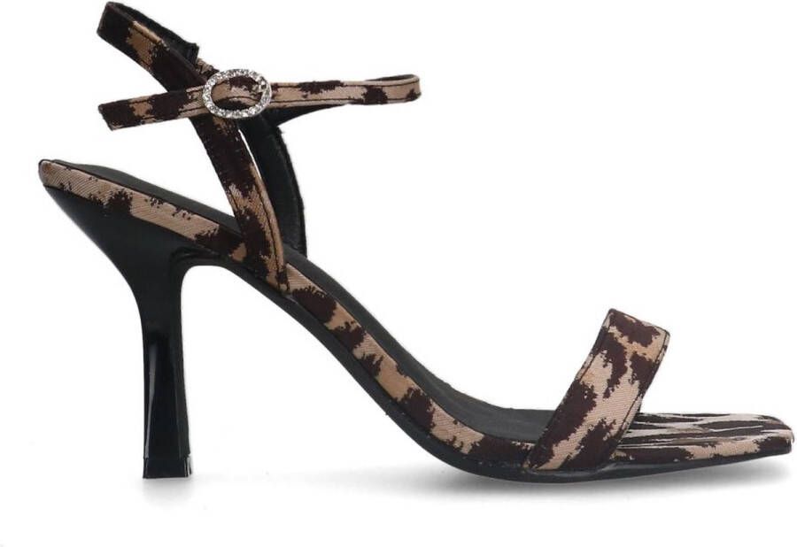 Sacha Dames Leopard sandalen met hak