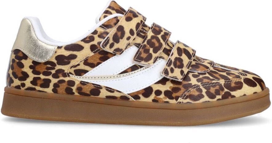 Sacha Dames Leopard sneakers met klittenband