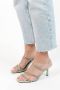 Sacha Dames Lichtgroene strass sandalen met hak - Thumbnail 2