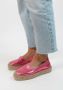 Sacha Dames Metallic roze leren espadrilles - Thumbnail 4