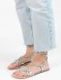 Sacha Dames Mintgroene metallic leren sandalen - Thumbnail 2