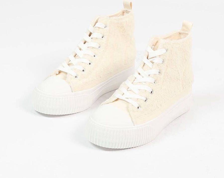 Sacha Dames Off white hoge teddy sneakers - Foto 1