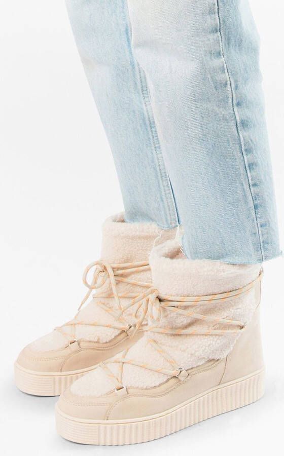 Sacha Dames Off white veterboots met imitatiebont - Foto 2