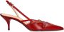 Sacha Dames Rode leren slingbacks met gespen - Thumbnail 2