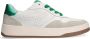 Sacha Dames Witte leren sneakers met groene details - Thumbnail 1