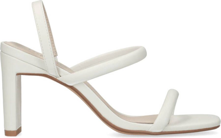 Sacha Dames Witte sandalen met rechte hak - Foto 1