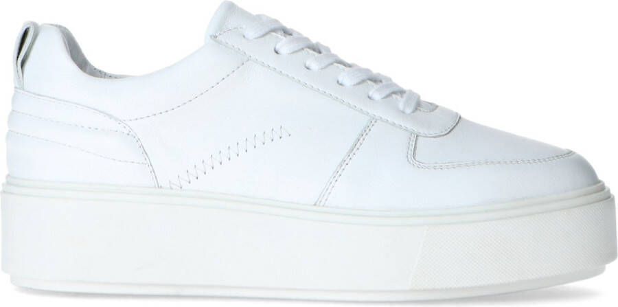 Sacha Dames Witte sneakers met plateauzool