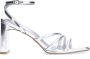 Sacha Dames Zilveren metallic sandalen met hak - Thumbnail 2