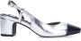 Sacha Dames Zilveren metallic slingbacks met blokhak - Thumbnail 2